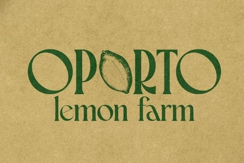Logótipo do Oporto Lemon Farm, criado no projeto