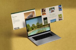 Website da Oporto Lemon Farm num portátil