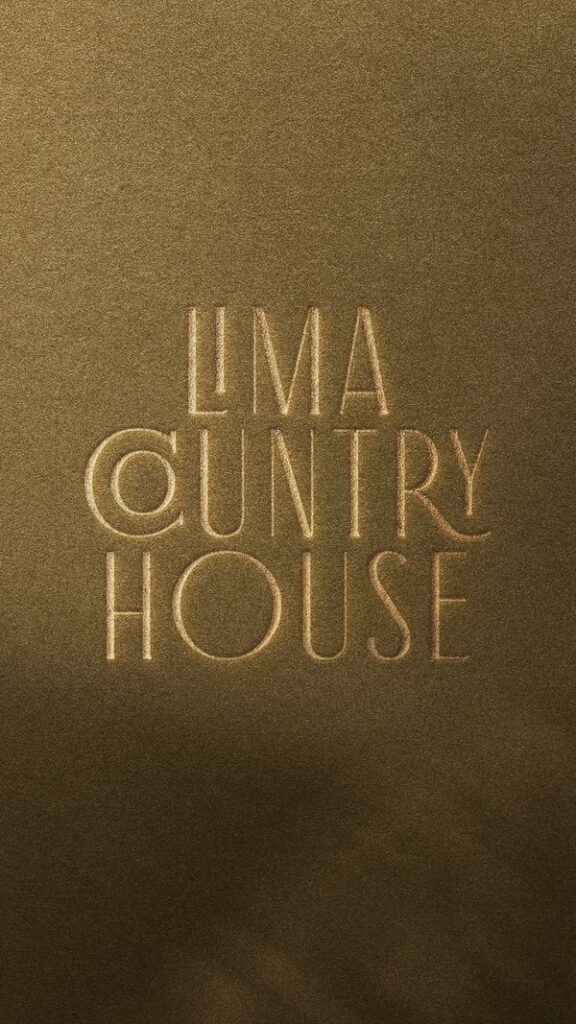 Logótipo do Lima Country House em relevo